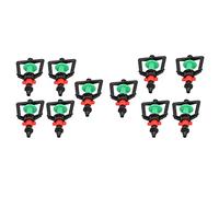 Smandy Testine di Spruzzo per Irrigazione a Goccia da 10 Pezzi, Plastica Tecnica, Ugello Nebulizzatore Rotante a 360°, Diametro 6-8 M per Giardini e Piante