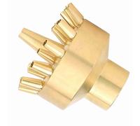 Smandy Ugello per Fontana in Rame per Spruzzi da Laghetto, Regolabile DN25 da 1 Pollice, Altezza di Spruzzo 2 M, Adatto per Giardini e Piscine