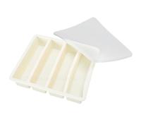 Smandy Vaschetta per Ghiaccio in Silicone, Stampi per Cubetti di Ghiaccio e Vassoi Stampo con Coperchio Rimovibile Compatto Facile Rilascio per Bottiglia d'acqua RV Cocktail Caffè Freezer Vaschetta