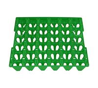 Smandy Vassoi per Uova in Plastica da 5 Pezzi, Cartoni per Uova Impilabili per Conservare le da Spedire, Portauova da 30 Celle, Soluzione di Conservazione Durevole per la Casa o la Fattoria (GREEN)