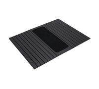 Smandy Vassoio Portabicchieri da Divano, Bambusoideae con Design Antigoccia, Organizer Multiuso per Bevande e Snack Sui Braccioli del Divano (BLACK)