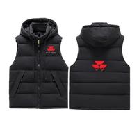 Smanicato mas-SEY FER-GUSON, Giacche Ultraleggeri, Invernale Gilet Sportivo Senza, Maniche Uomo(Black,M)