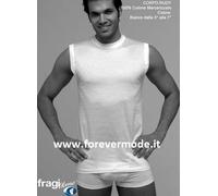 Smanicato uomo Fragi a girocollo in cotone mercerizzato non aderente art Rudy