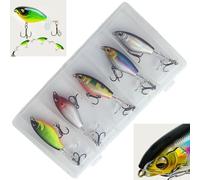 Smaoqingji Kit Pesca Esche Da Artificiali - Confezione da 5 è nn Ottimo Modo per Sperimentare ll Divertimento Della Pesca e un Regalo Perfetto Per I Vostri Amici che Amano