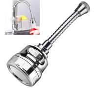 Smaoqingji Rompigetto Rubinetto Cucina Prolunga Doccetta - 1 Pezzo, Argento, Prolunga per Rubinetto, Prolunga per Paraspruzzi per Rubinetti, uso Flessibile Dell'acqua, Pulizia a Vicolo Cieco
