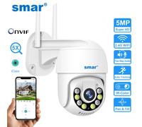 Smar 3MP 5MP PTZ WiFi Telecamera Esterna Auto Tracking Ai Rilevamento Umano Visione Notturna a Colori Audio Bidirezionale Telecamera IP ICsee APP