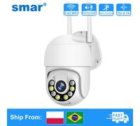 Smar 3MP Telecamera di sicurezza PTZ wireless Esterna Zoom 5X AI Rilevamento umano Telecamera IP WiFi Telecamera di videosorveglianza CCTV App Icsee