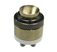 Smarbettiy Interruttore per campanello in ottone vintage, impermeabile, rotondo da 16 mm, per controllo accesso, per uso esterno, 36 V DC/2 A, auto-ripristinante, IP40