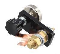 Smarbettiy Morsetto a terra per saldatura, contatto magnetico in ottone a testa singola con pannello isolante da 6 mm per apparecchiature di saldatura e accessori