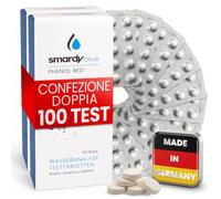 smardy 100 Phenol Red Pastiglie Fotometro, Compresse di Prova Valore pH