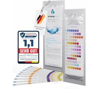 SMARDY 13in1 Strisce Reattive per Acqua Potabile 10x Strisce Test per Acqua di Rubinetto, Acquario Analisi di qualità per Piscina - Cloro PH Durezza Nitrato