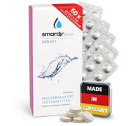 smardy 50 Pastiglie DPD1 per fotometro - compresse test cloro libero per tester elettronici dell'acqua (PoolLab, SCUBA II, BAYROL, mediPOOL) - per piscina, spa e acquario - Made in Germany
