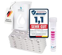 smardy 60 pastiglie test pH e cloro - Phenol Red e DPD1, con provetta | Kit analisi acqua per piscina, spa e acqua potabile, compresse di prova Made in Germany, uso semplice