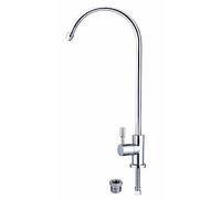 smardy UNO701 rubinetto in ottone cromato - per osmosi e filtri acqua | Per osmosi inversa e filtri dell'acqua potabile, adattatori per tubi da 1/4" e 3/8" già inclusi