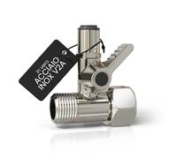 smardy Valvola di intercettazione acciaio inossidabile 3/8x3/8x1/4" rubinetto di chiusura adattatore-T push fitting per Collegare 2 Dispositivi Frigo Americano osmosi inversa filtro acqua
