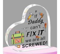 SMARGO Divertente targa in acrilico con scritta in inglese "Daddy Can't Fix It" (lingua italiana non garantita)