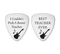 SMARGO I Couldn't Pick A Better Teacher Chitarra Plettro Apprezzamento Regali di ringraziamento per insegnanti di compleanno, regali di Natale