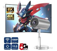 Smart 1080P HD 4K Video Proiettore WiFi Bluetooth Portatile Ufficio Casa Teatro