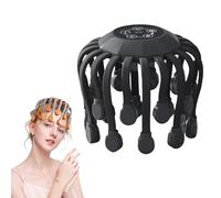 Smart 20-Claw Electric Head Massager Scalp, 5 Smart Modes,Electric Scalp Massager with 360° Rotating Nodes, TMS Pulse Technology|Stress Relief Sleep Aid for Home,Travel (Black,Large Motor)