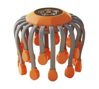 Smart 20-Claw Electric Head Massager Scalp|5 Smart Modes|Wireless 360° Deep Intelligent Octopus Massage|Head Massager, Hair Scalp Relaxation, Fatigue Relief (Orange)