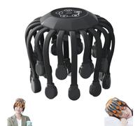 Smart 20-Claw Electric Head Massager Scalp, 5 Smart Modes, Wireless 360° Deep Intelligent Octopus Massage, Stress Relief Sleep Aid for Home, Travel (Gray,Large motor (15w))