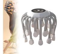 Smart 20-Claw Electric Head Massager Scalp, Wireless Deep Scalp Massage Device with 5 Smart Modes, 360° Rotating Nodes, TMS Pulse Tech, Stress Relief for Home and Travel (white,Smart Control)
