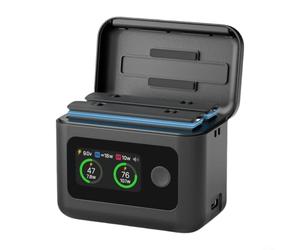Smart 27w Hub di ricarica rapida con display a led per Insta360 X5 Action Camera batterie portatile a due vie Power Bank Case Nero Design compatto per viaggi e avventure all'aperto stazione di