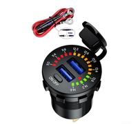 Smart 45W Dual USB Charger con display a LED e interruttore on/off per una gestione efficiente dell'alimentazione (cavo USB)