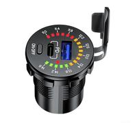 Smart 45W Dual USB Charger con display a LED e interruttore on/off per una gestione efficiente dell'alimentazione (PD)