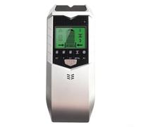 Smart 5 in 1 Wall Scanner Rilevamento per Borchie, Metalli e Live Wires, con Allarme Audio (Argento nero)