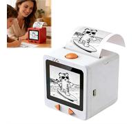 Smart AI Voice Sticker Printer Box, Magic Thermal Sticker Maker con display a schermo, scatola adesiva portatile senza inchiostro per casa, ufficio, studio e progetti fai da te