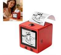 Smart AI Voice Sticker Printer Box, Magic Thermal Sticker Maker con display a schermo, scatola adesiva portatile senza inchiostro per casa, ufficio, studio e progetti fai da te