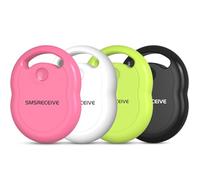 Smart Air Tracker Tag,Localizzatore Compatibile con Apple Dov'è (Solo iOS),Bluetooth Trova oggetti per Chiavi,Bagagli,Portafogli,Borse,Zaini,Batteria Sostituibile,Pacchetto da 4