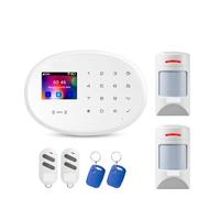 Smart Alarm 4G Tuya APP Controllo Remoto Di Allarme Intelligente Anti-animale Domestico PIR Sensore Di Movimento GSM Sicurezza Domestica Touch Panel Antifurto,Controllo completo dell'allarme(KIT 1)