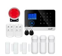 Smart Alarm APP SIM GSM Home RFID Antifurto Sicurezza LCD Touch Tastiera GSM Kit Sensore Di Allarme,Espandibile(W2B332)