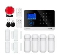 Smart Alarm APP SIM GSM Home RFID Antifurto Sicurezza LCD Touch Tastiera GSM Kit Sensore Di Allarme,Espandibile(W2B442)