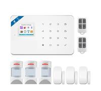 Smart Alarm GSM Tuya Smart Home Alarm System Kit 433 Mhz Di Allarme Wireless Di Sicurezza Telecamera IP Sensore Di Movimento Anti-animale Domestico per Ville e Magazzini(W181 GSM Tuya Kit 1)