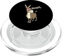 Smart asino con occhiali divertente meme amante degli animali PopSockets PopGrip per MagSafe