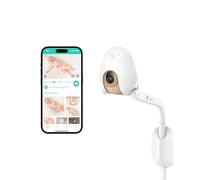 Smart Baby Monitor Cubo Ai Plus con montaggio a parete | Telecamera per visione notturna HD con avvisi di sicurezza del bambino AI | Compatibile con iOS, Android e Casa intelligente