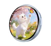 Smart Badge elettronico - Spilla HD touchscreen per animazione, custodia in ABS resistente, spilla digitale per Natale, display con motivo anime, accessorio tecnico indossabile per musica festiva