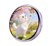 Smart Badge elettronico - Spilla HD touchscreen per animazione, custodia in ABS resistente, spilla digitale per Natale, display con motivo anime, accessorio tecnico indossabile per musica