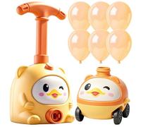 Smart Balloon Racer Toy, Educational Air Power Car Kit, Multi Use STEM Experiment Set with Pump Launcher System, Easy Assemble Science Play Kit, Fun Learning Activity Design, Kids Playroom Use