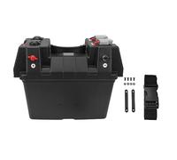 Smart Battery Box Power Center Batteria portatile Connettore rapido Doppio voltmetro USB Multifunzionale Impermeabile per SUV ATV Camion Moto ABS 13,77x7,87x7,87 pollici