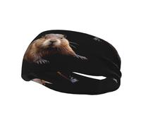 Smart Beaver, fascia elastica per yoga, sport, fitness, corsa, basket, unisex, per assorbire il sudore