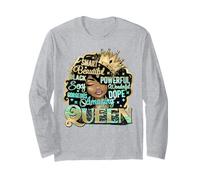 Smart Bella Nero Potente Melanina Sista Donna Nera Maglia a Manica