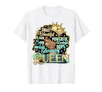 Smart Bella Nero Potente Melanina Sista Donna Nera Maglietta