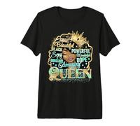 Smart Bella Nero Potente Melanina Sista Donna Nera Maglietta Premium