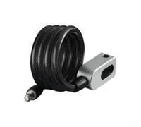 Smart Bike Lock con codice di scansione delle impronte digitali e opzioni app costruito con lega di alluminio 6061 e filo in acciaio inossidabile 304 per una maggiore durata (grigio)