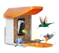 Smart Bird Feeder with Camera Solar Powered - App Controlled Squirrel Proof Birdfeeders Outside Hanging with AI Species Detection - Waterproof Bird Feeding Station - Great Gift for Birdwatchers