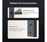 Smart Black WiFi Fingerprint Digital Lock con APP & Scheda IC, 2406021mm